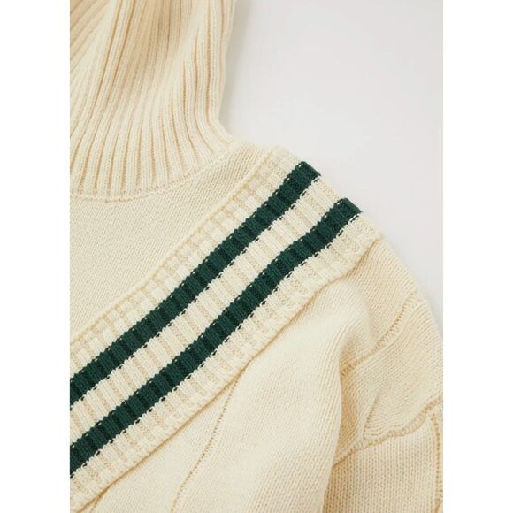 Moussy Women's Tilden High Neck Knit Sweater One Size Relaxed Fit - Picture 8 of 13